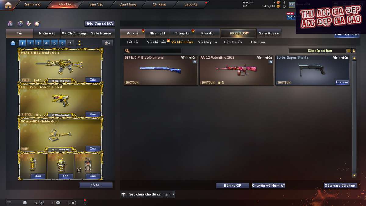 shop acc cf uy tin gia re